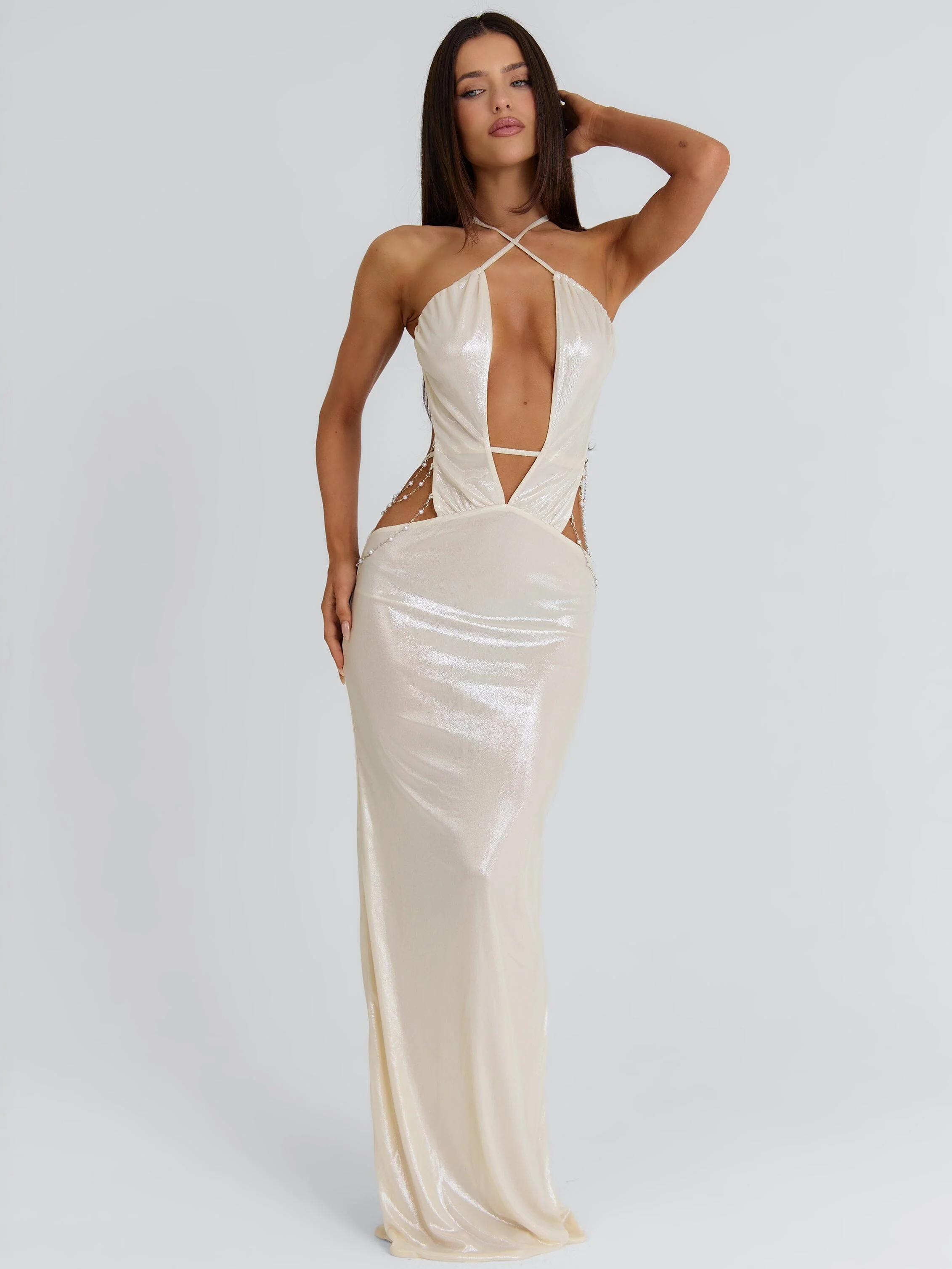 MADDISON MAXI DRESS GOLD
