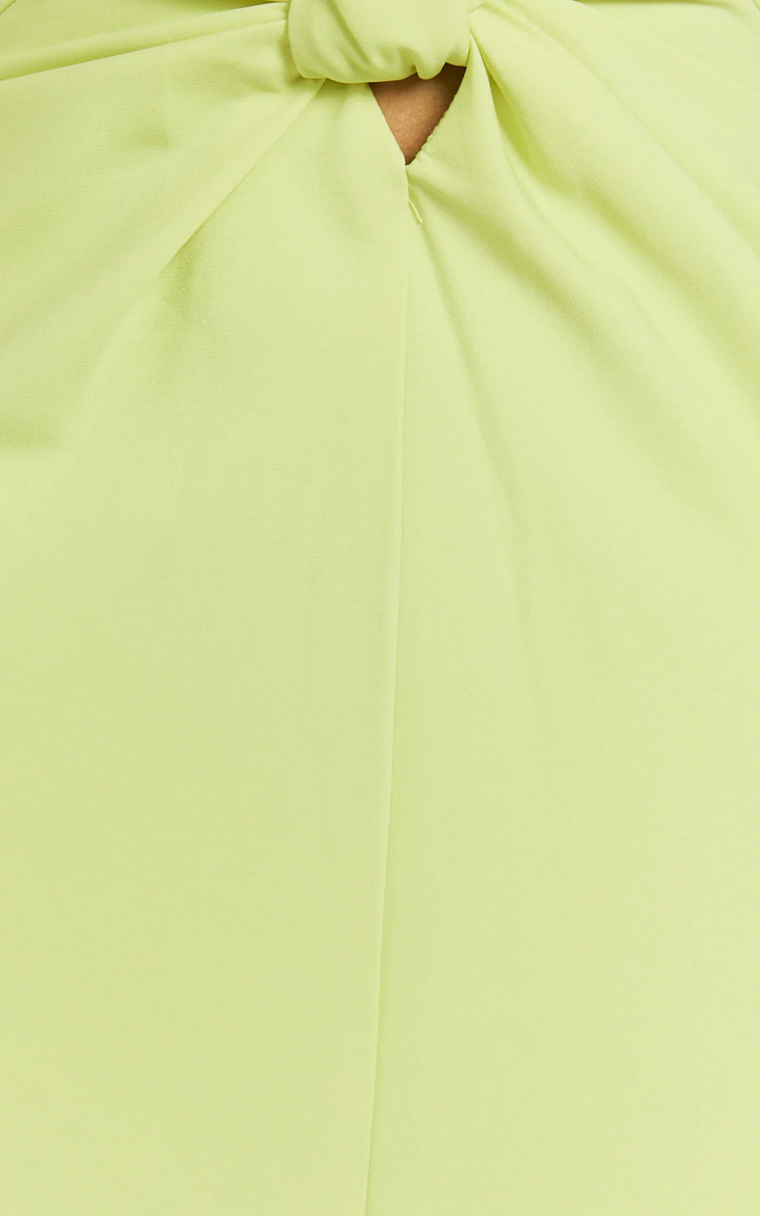 Amalie The Label - Levine Halter Front Cut Out Midi Dress - In Citrus