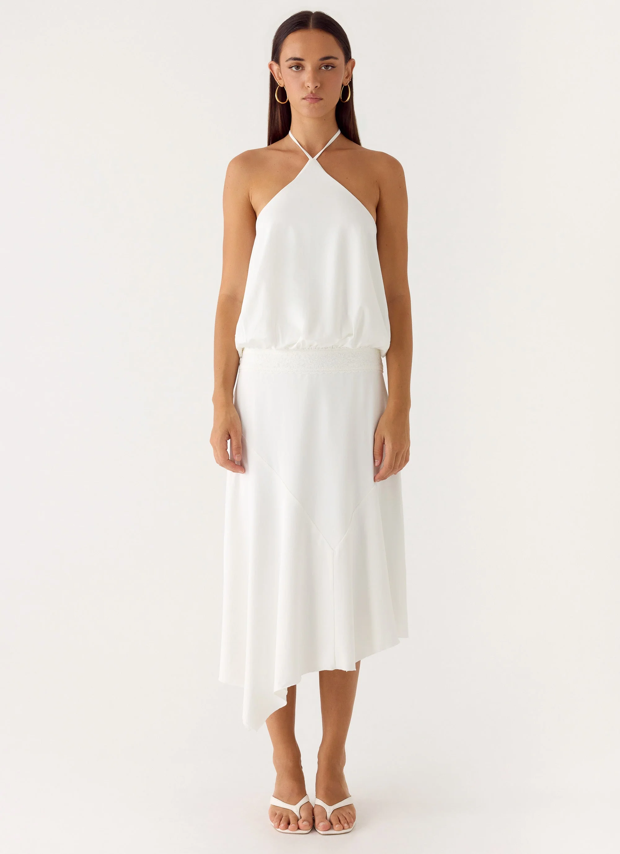 To The Girls Midi Dress - White
