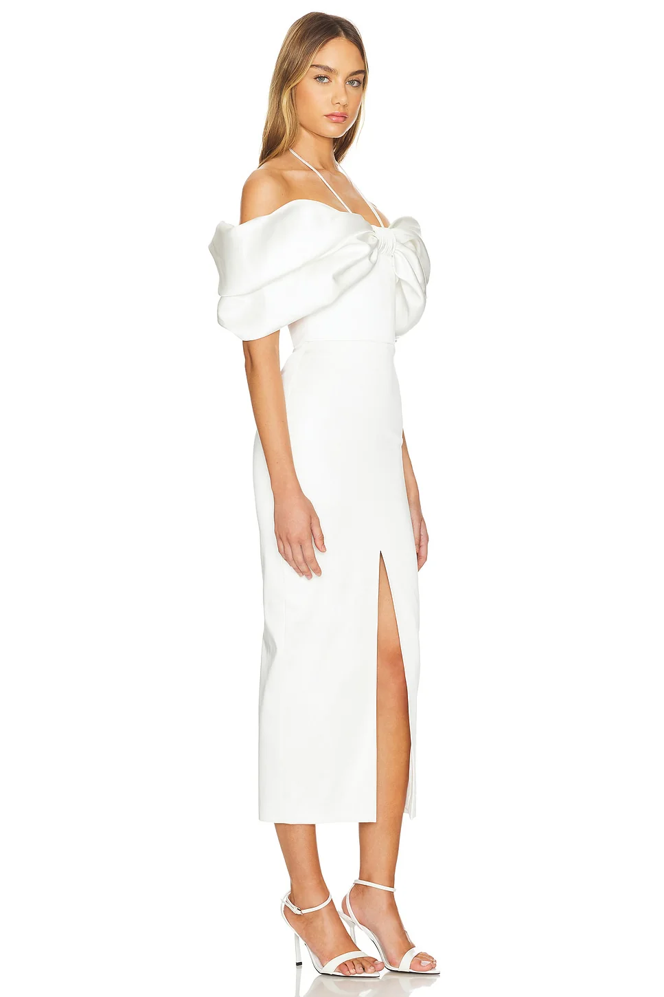 Bow Embellished Midi Dress