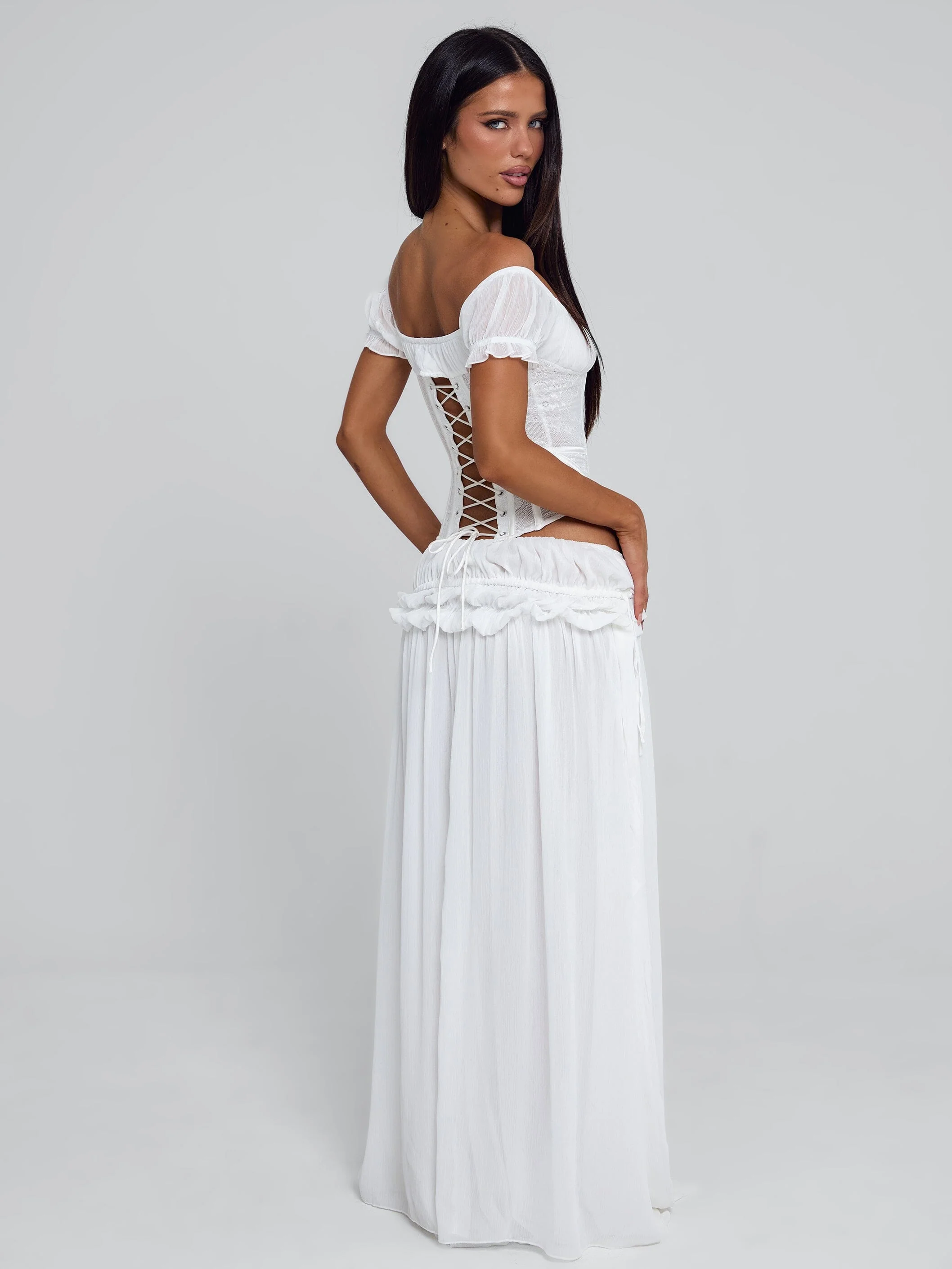 Lubela Maxi Skirt White