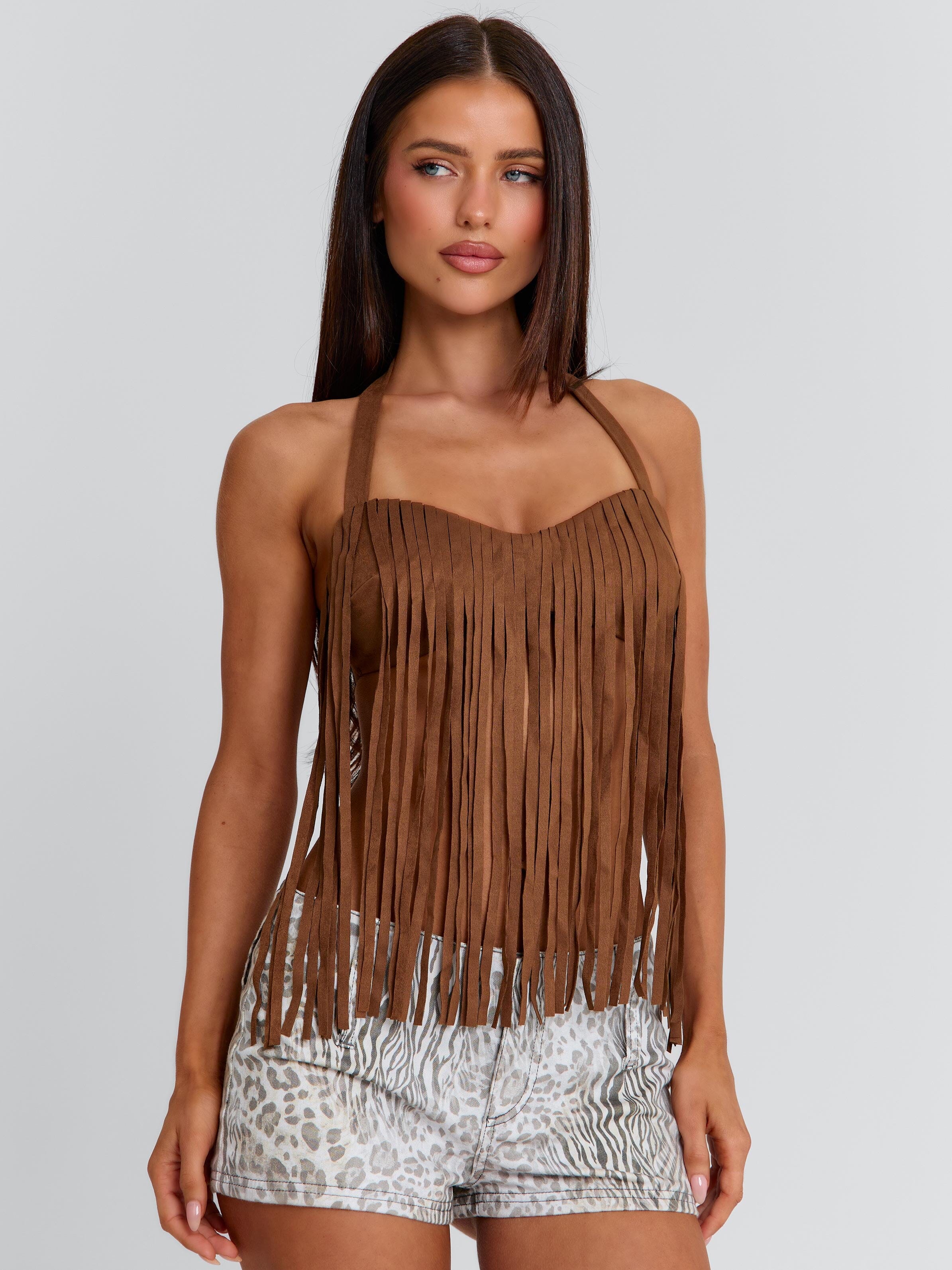 Lucy's FRANCINE TOP BROWN