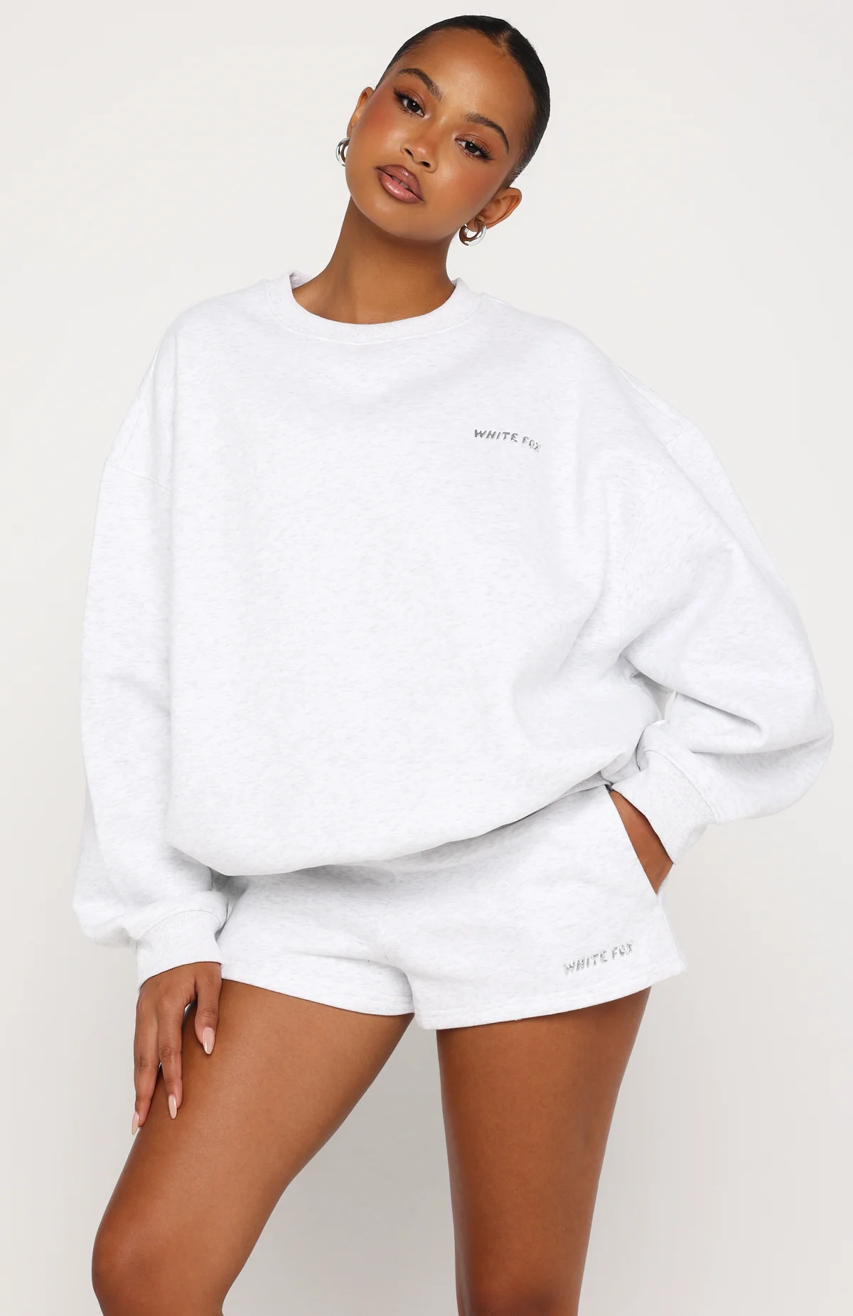 Test Drive Oversized Sweater Grey Marle