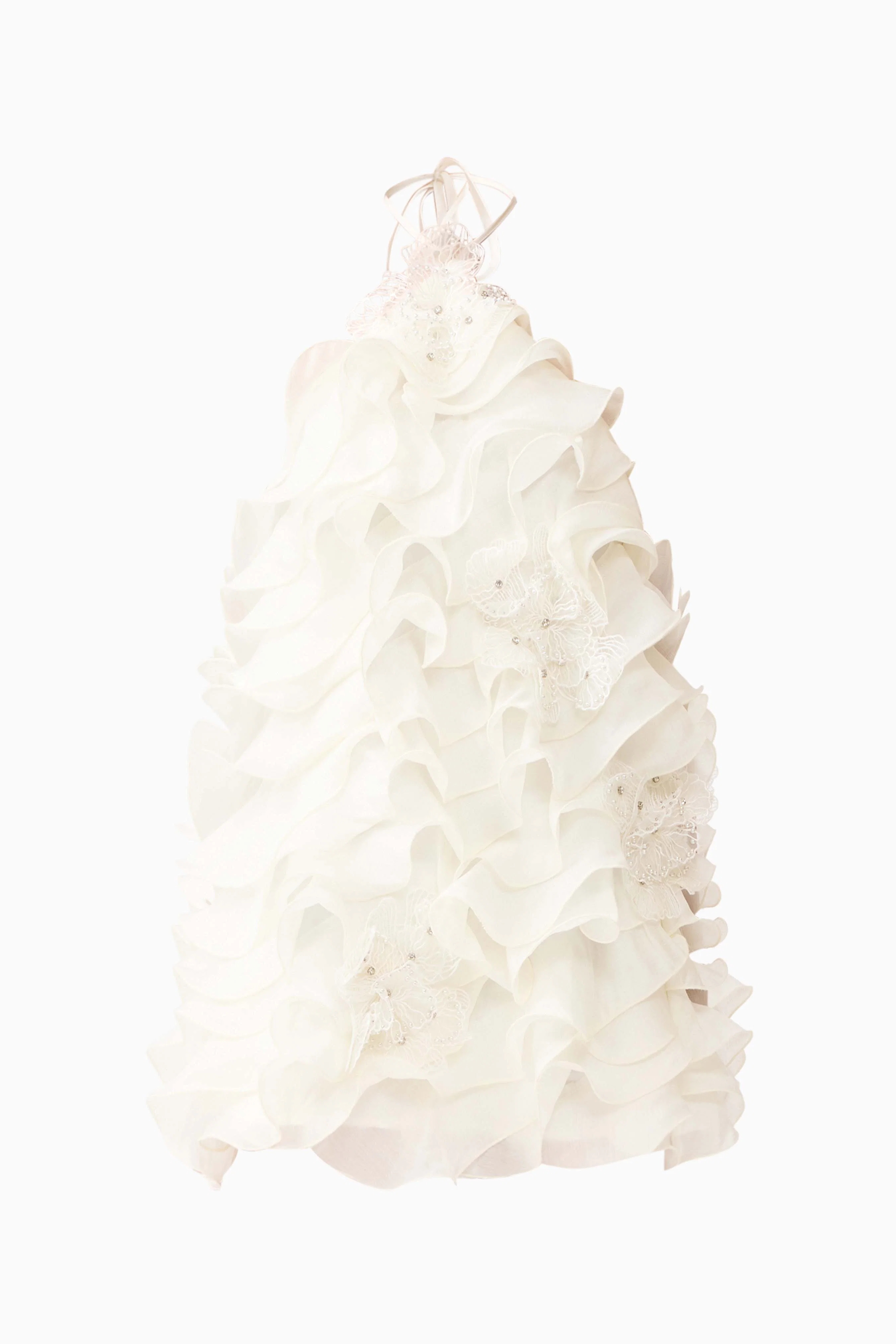Yvette Halter Mini Dress in White