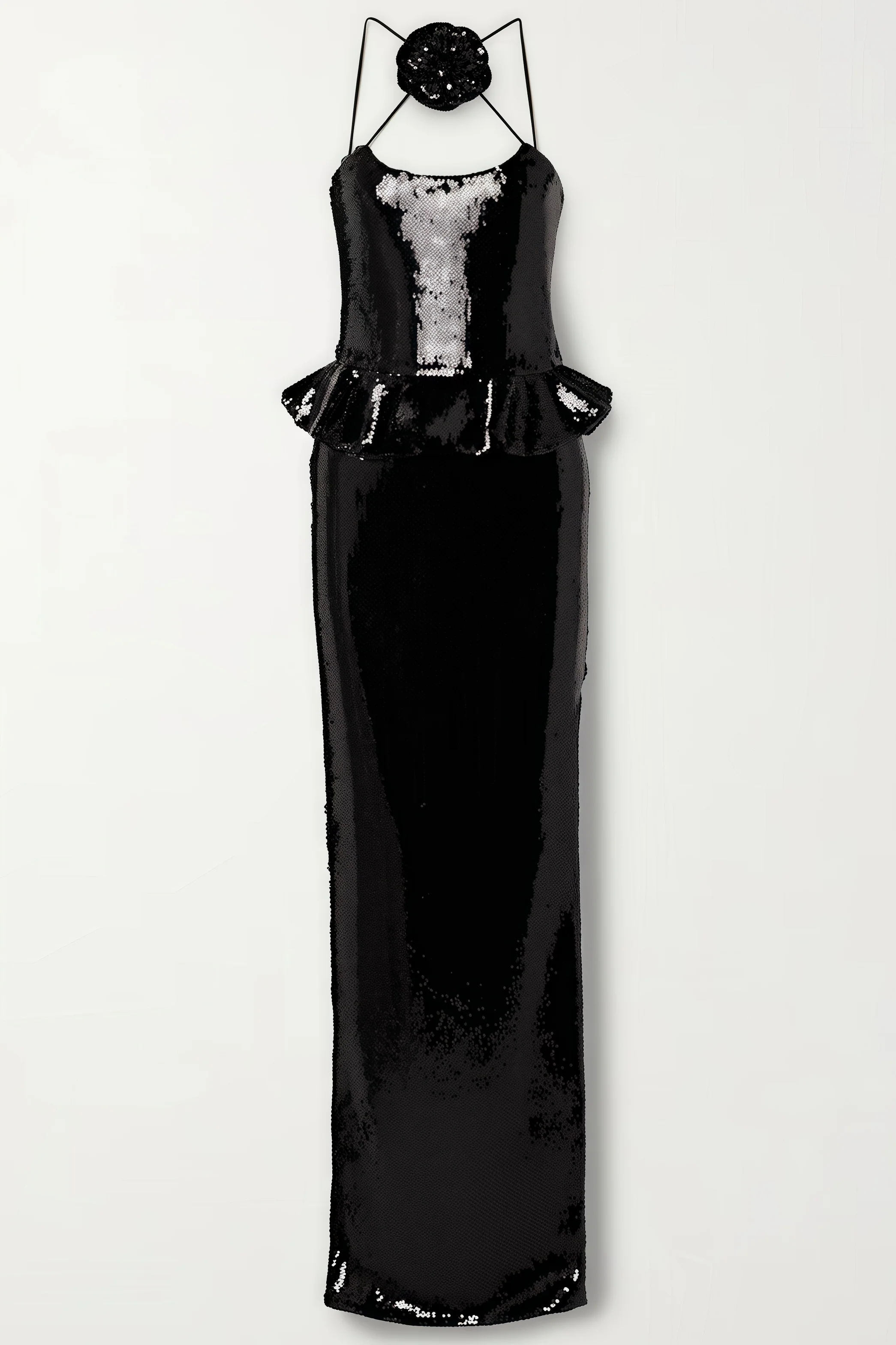 Hadley Sequined Tulle Puff Maxi Dress