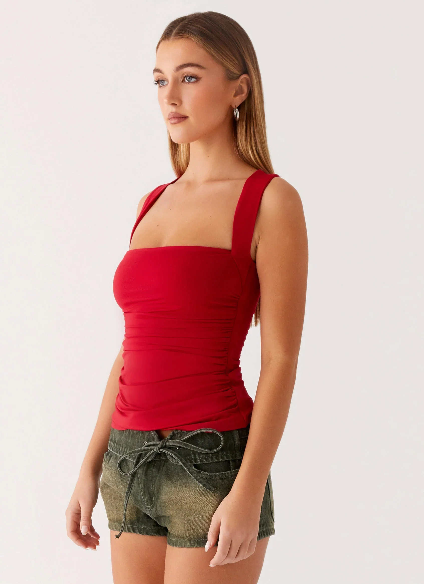 Aria Top - Merlot Red