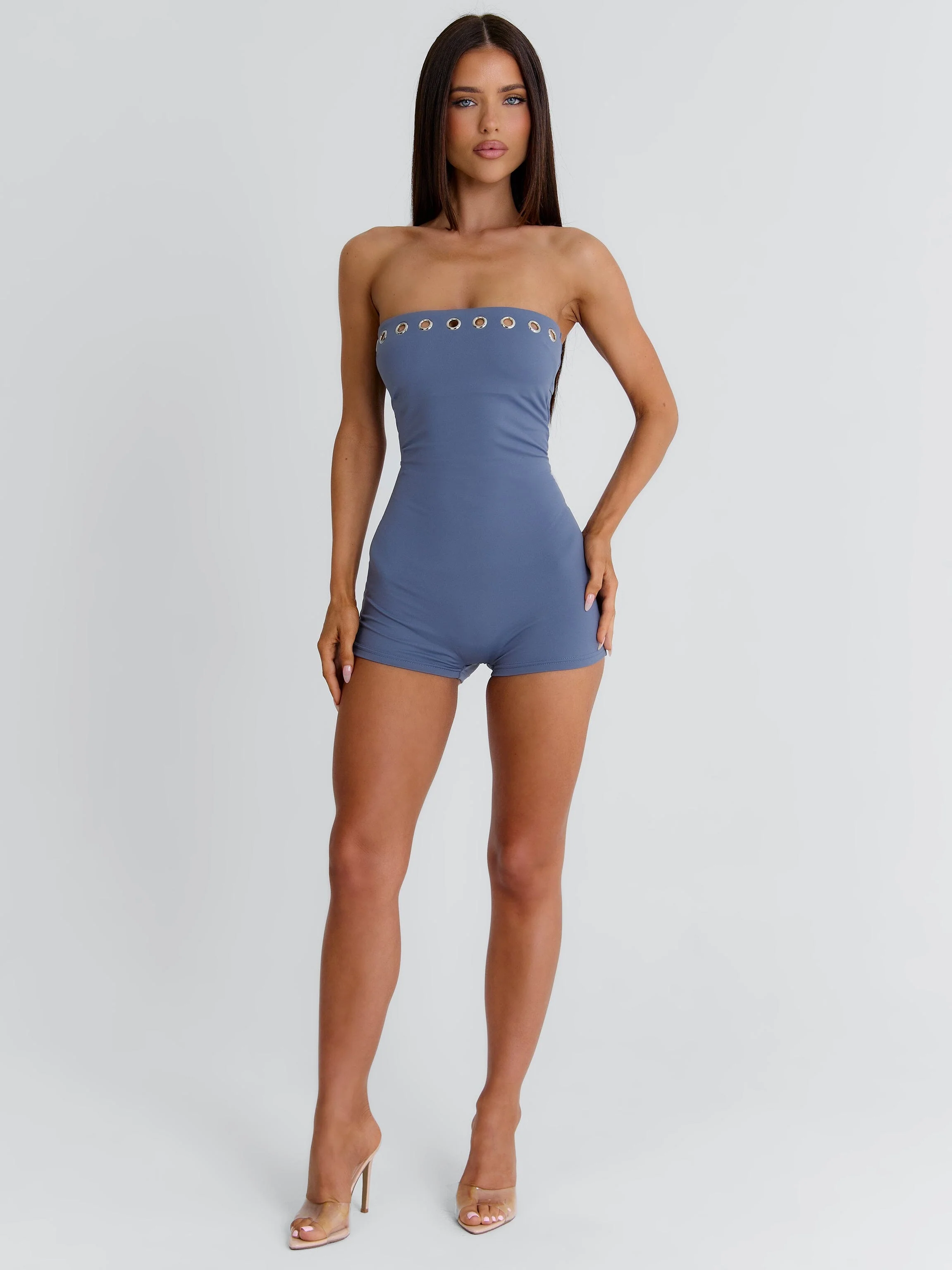 MONAE PLAYSUIT STEEL