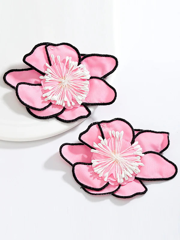Flower Shape Drop Earrings