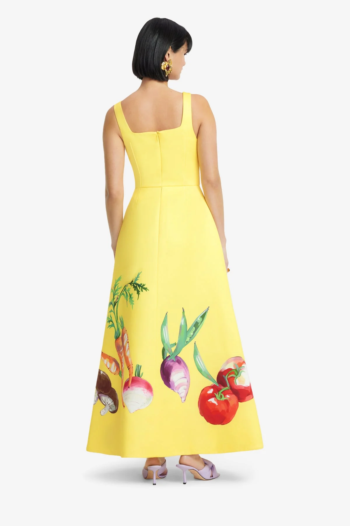Rianne Appliqué Maxi Dress - Harvest Print