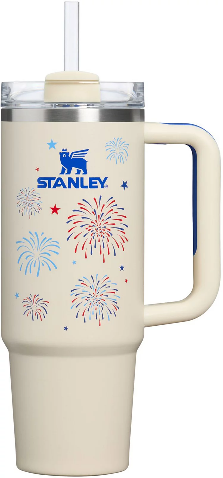 Stanley 30 oz. Quencher H2.0 FlowState Tumbler - Cream Royal Fireworks