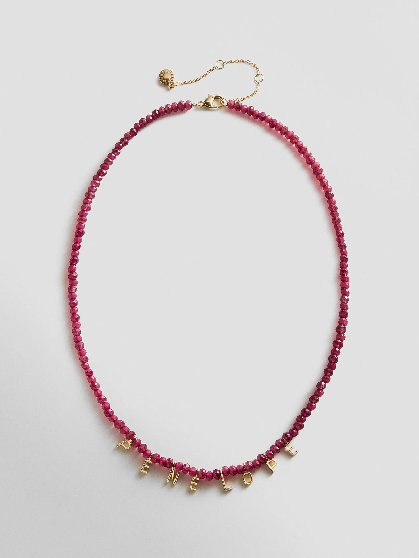 Mini Semi-Precious Custom Necklace - Red Jasper
