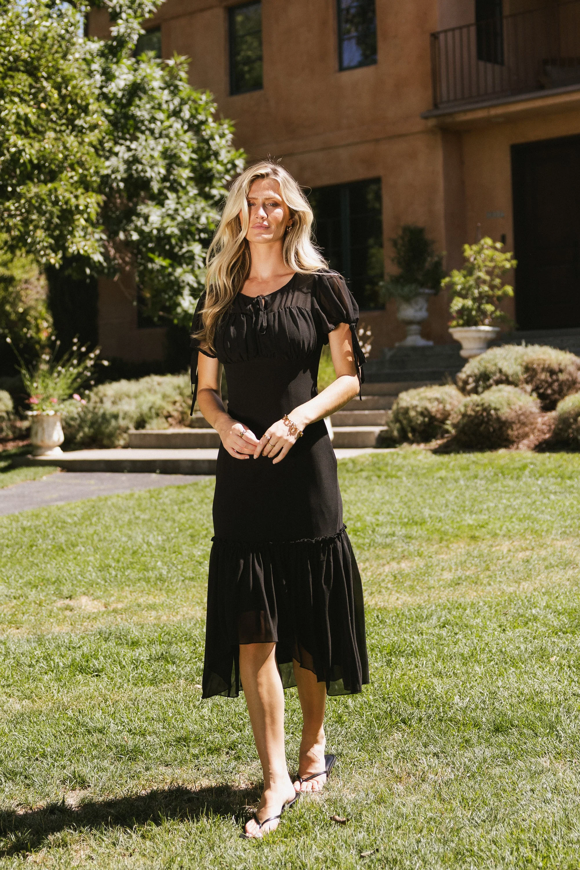Dallas Sheer Midi Dress