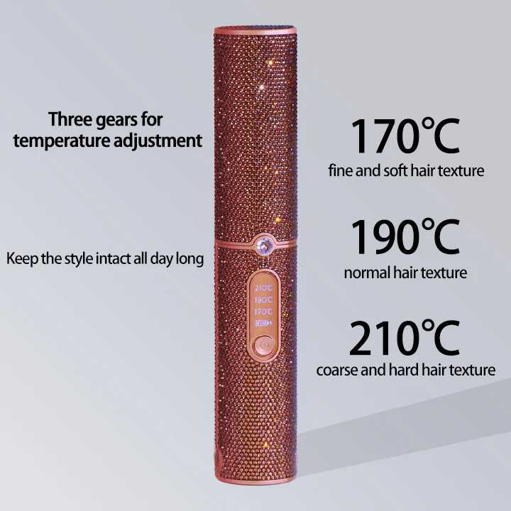 Wireless Cordless Hair Straightener 5000mAh Portable Flat Iron