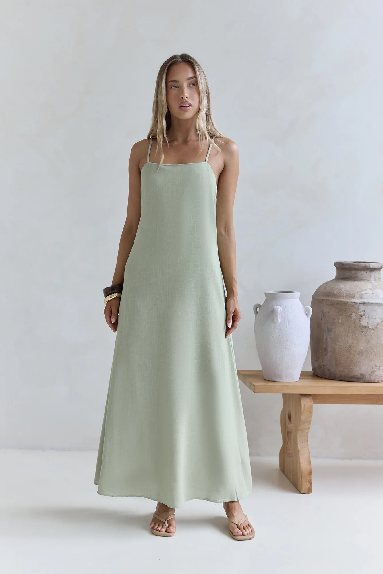 Warmth Of Love Maxi Dress Sage