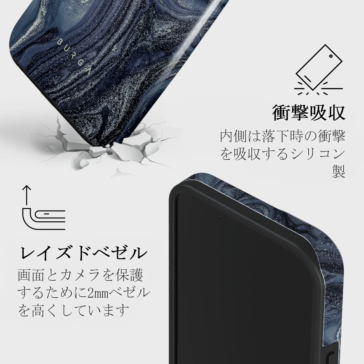Navy Trench - Blue iPhone 13 Mini ケース