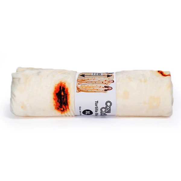 Cozy Cuddler Giant Fleece Tortilla Blanket (80