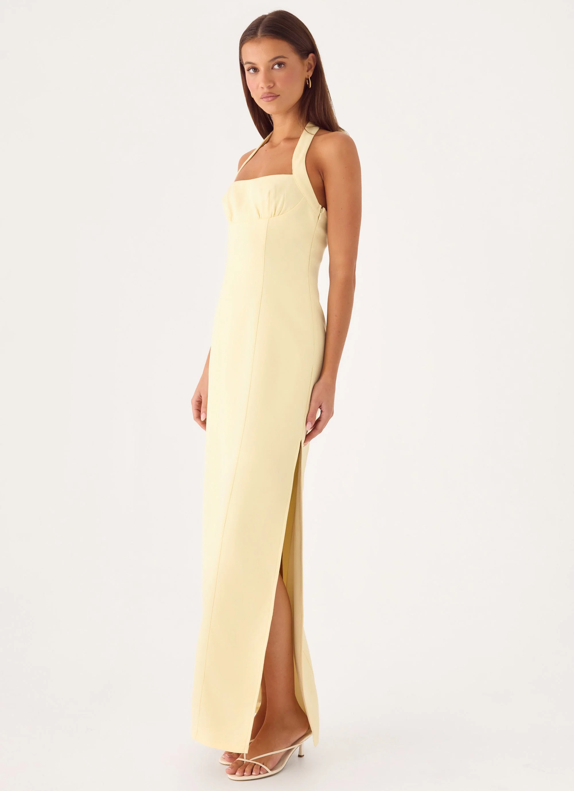 Analeah Maxi Dress - Baby Yellow - luluinthesky