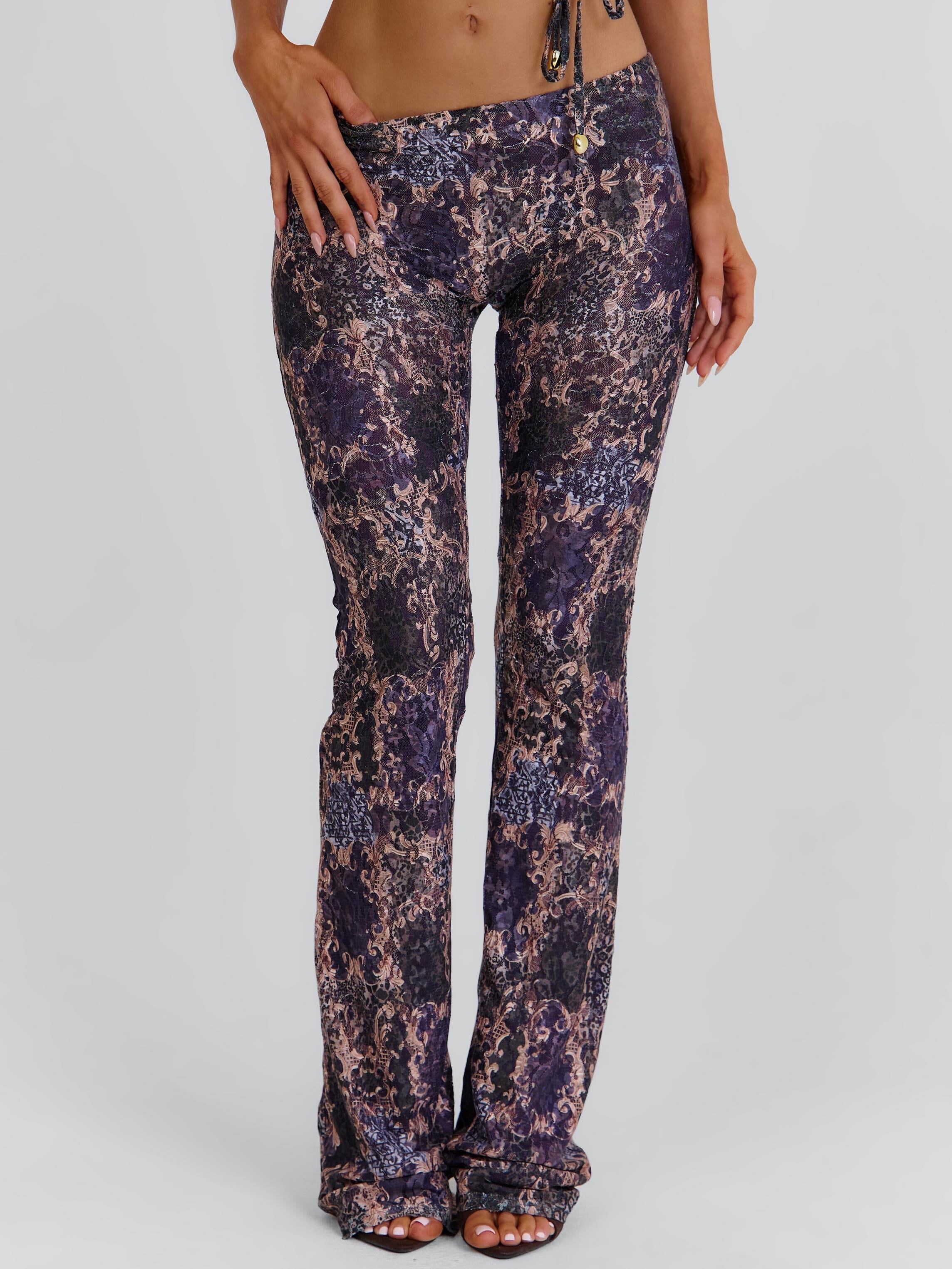 SHANEL PANTS DEEP PURPLE