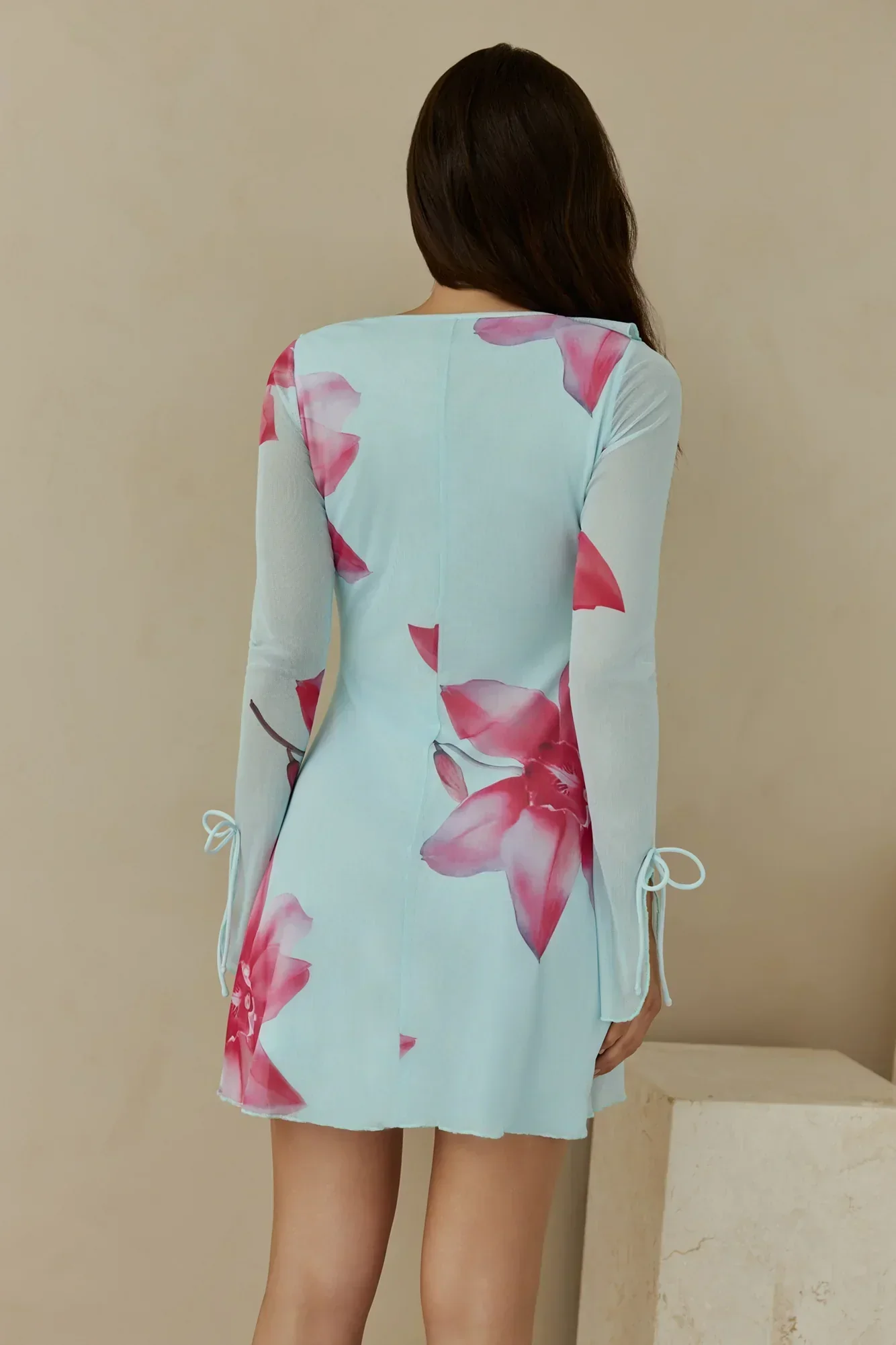 Fields Of Grace Mini Dress Blue - luluinthesky