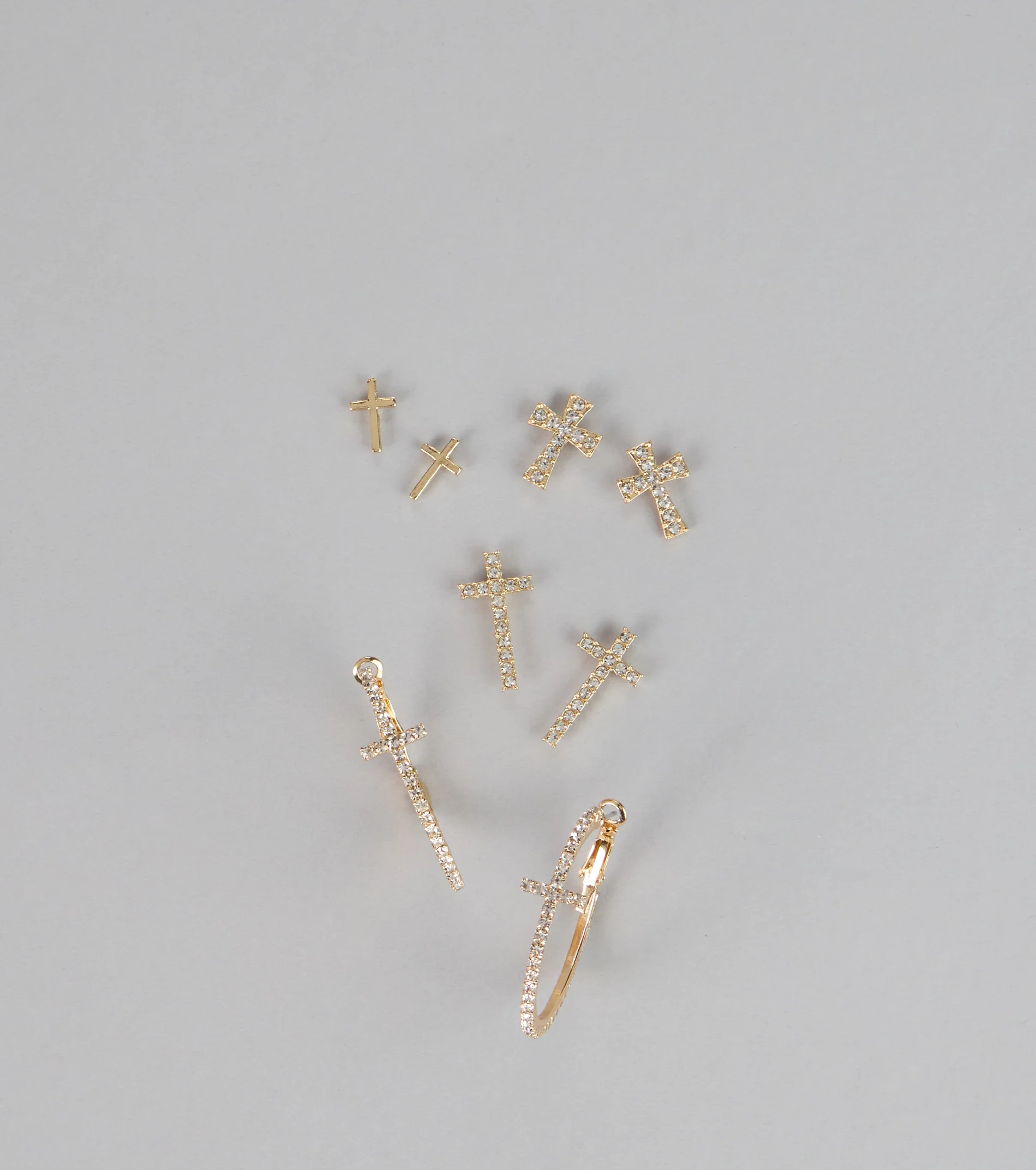 Rhinestone Faith Mini Earring Pack