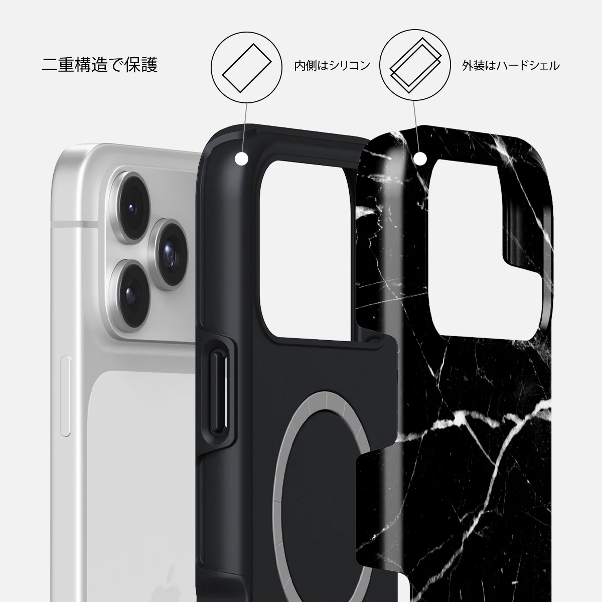 Noir Origin - iPhone 17 Pro ケース