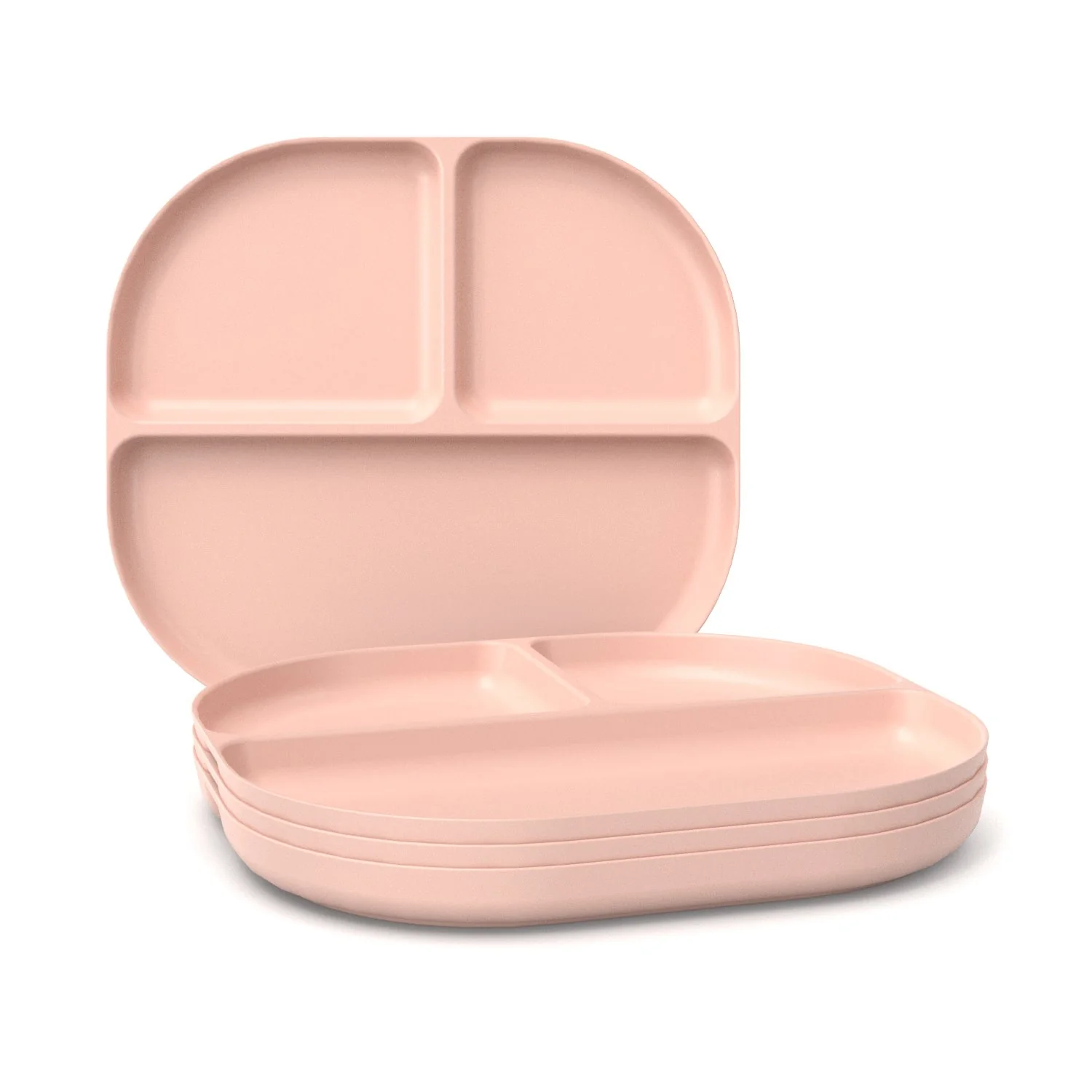 Vogeelle Divided Plate with rim -  Blush