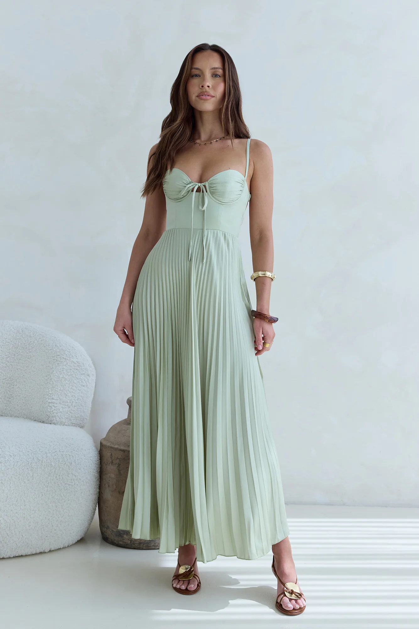 Del Mar Maxi Dress Green
