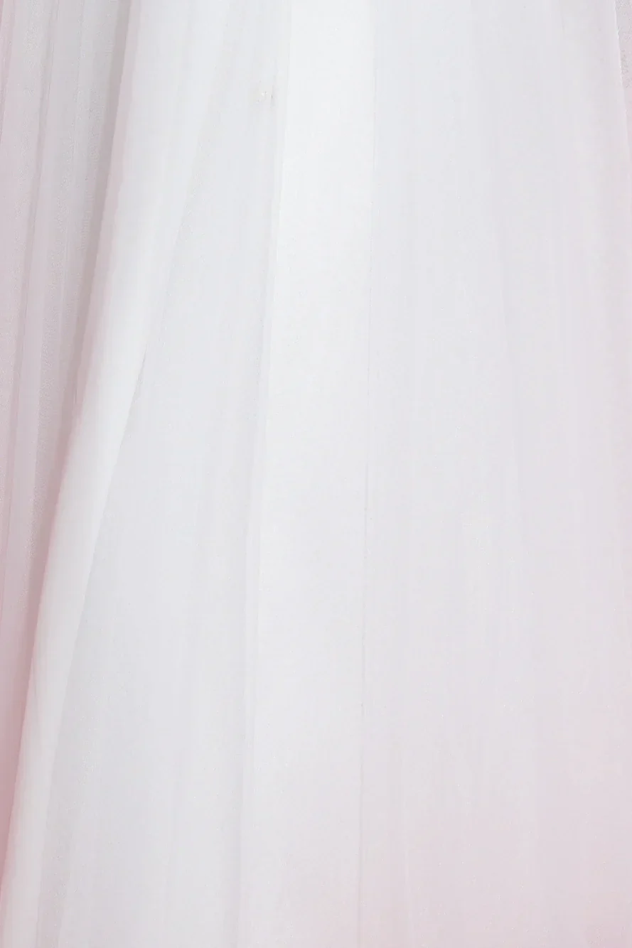 Bells Are Ringing Tulle Midi Dress White