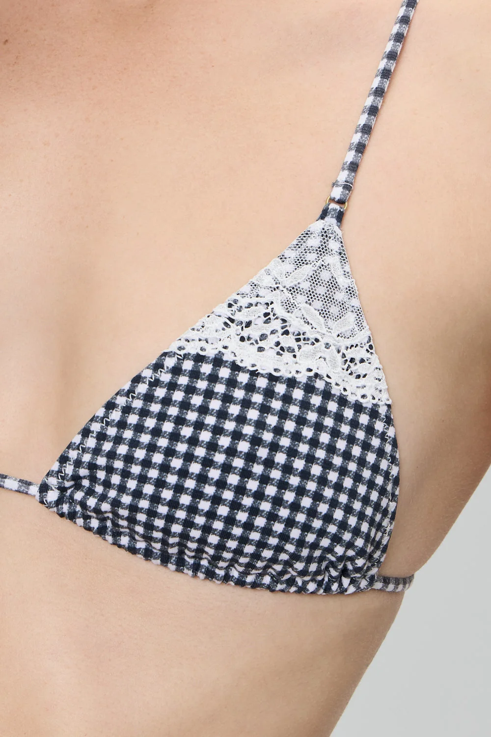 Elena Micro Cotton Bikini Top - Midnight Wishes