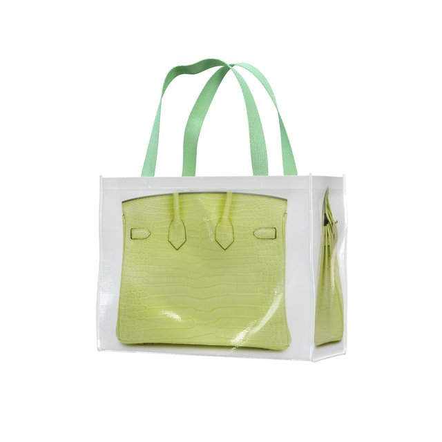 GroceryBags Creative Platinum Print Woven Bag Mint Green