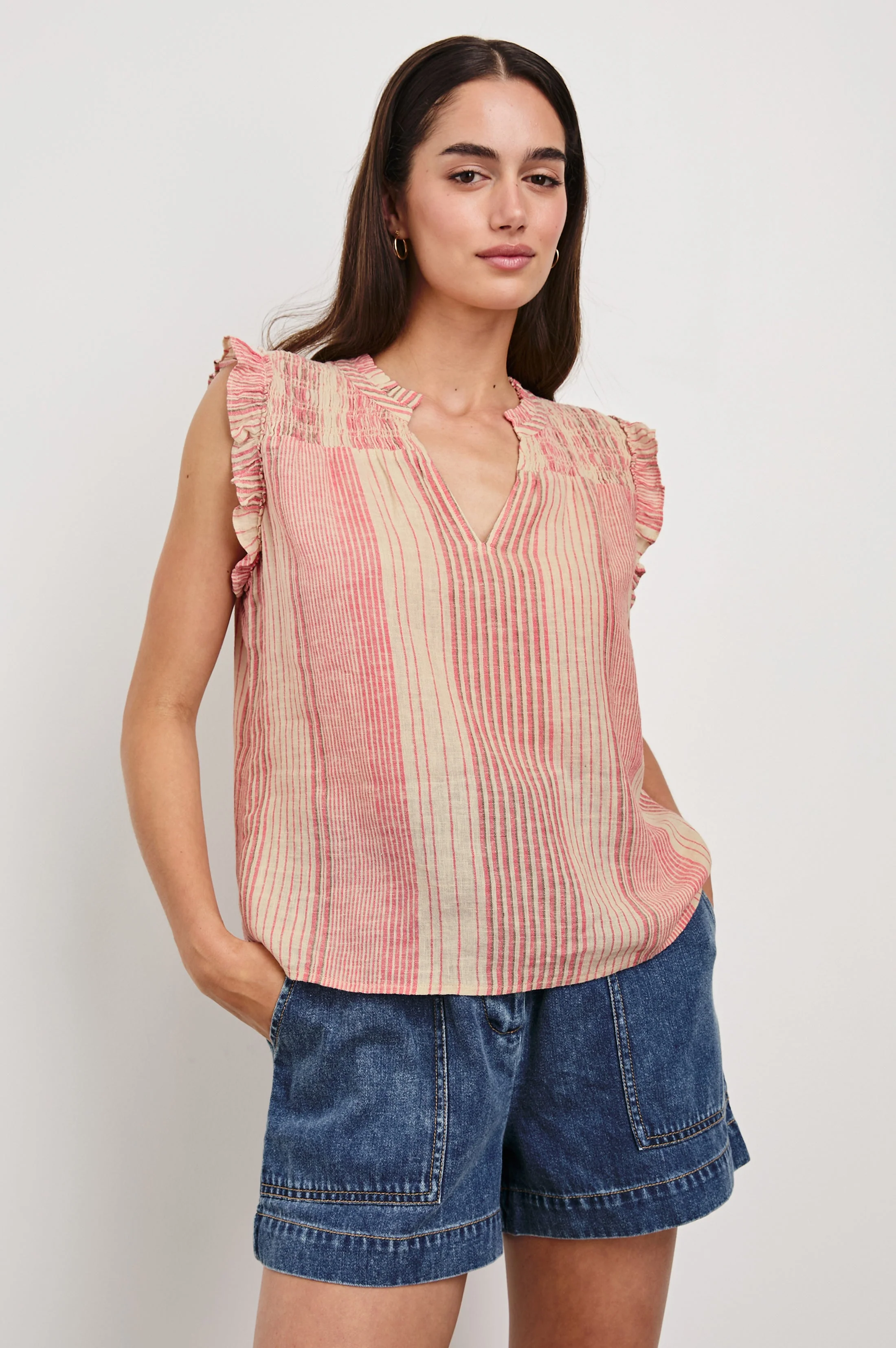 Arlene Top - Salerno Stripe