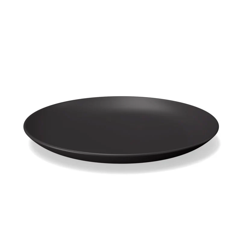Vogeelle Round Medium Plate - Black
