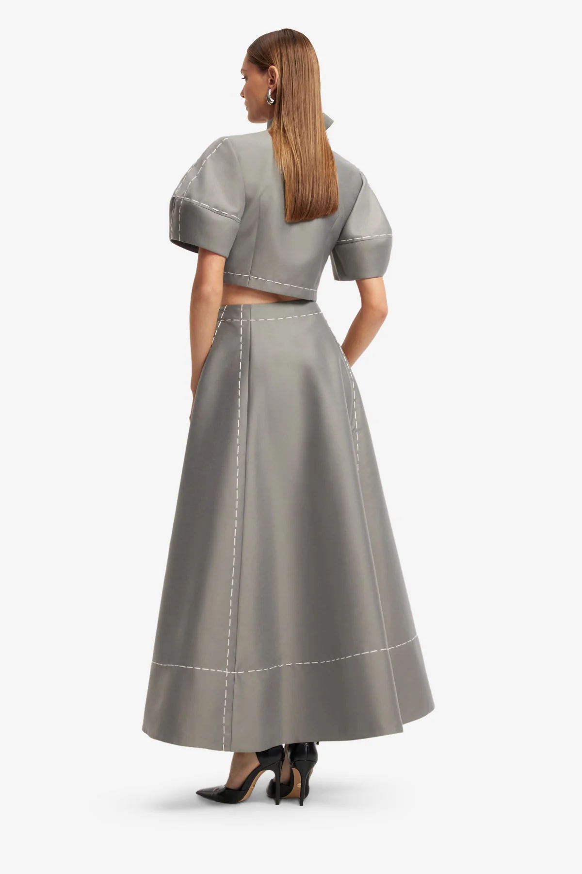 Elina Maxi Skirt - Steel