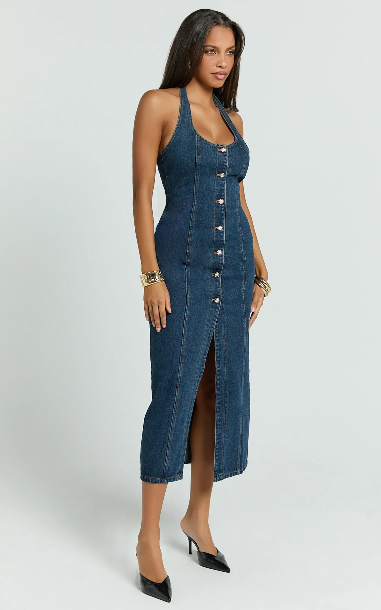 Lioness - Kenny Midi Dress - In Indigo