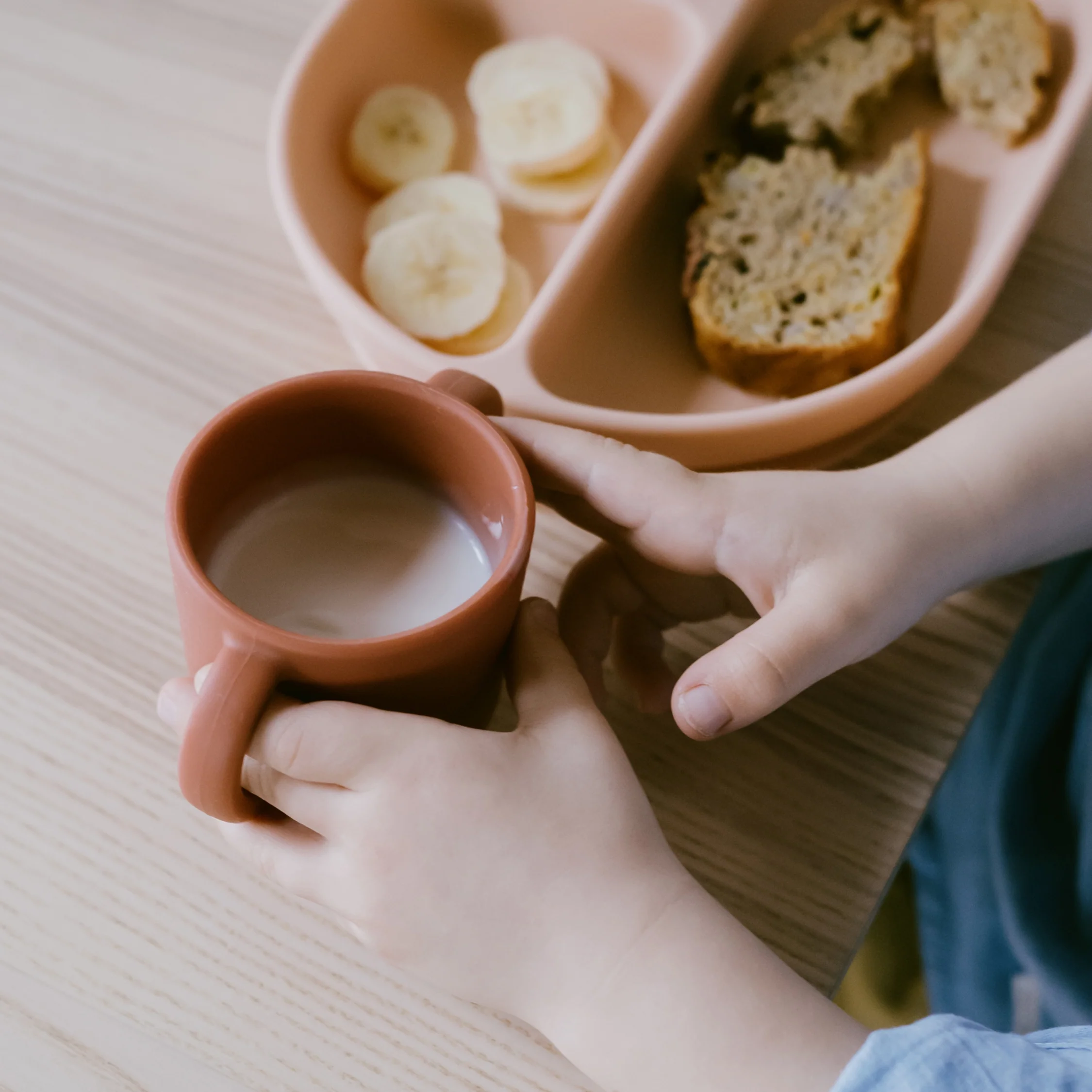 Vogeelle Silicone Training Cup Set - Blush / Terracotta