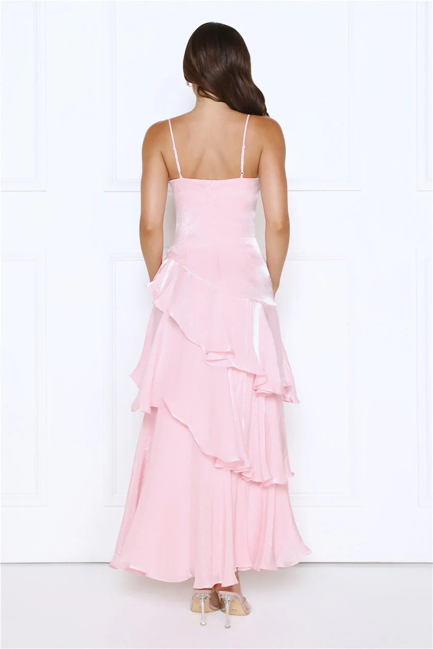 Peachy Glow Maxi Dress Pink