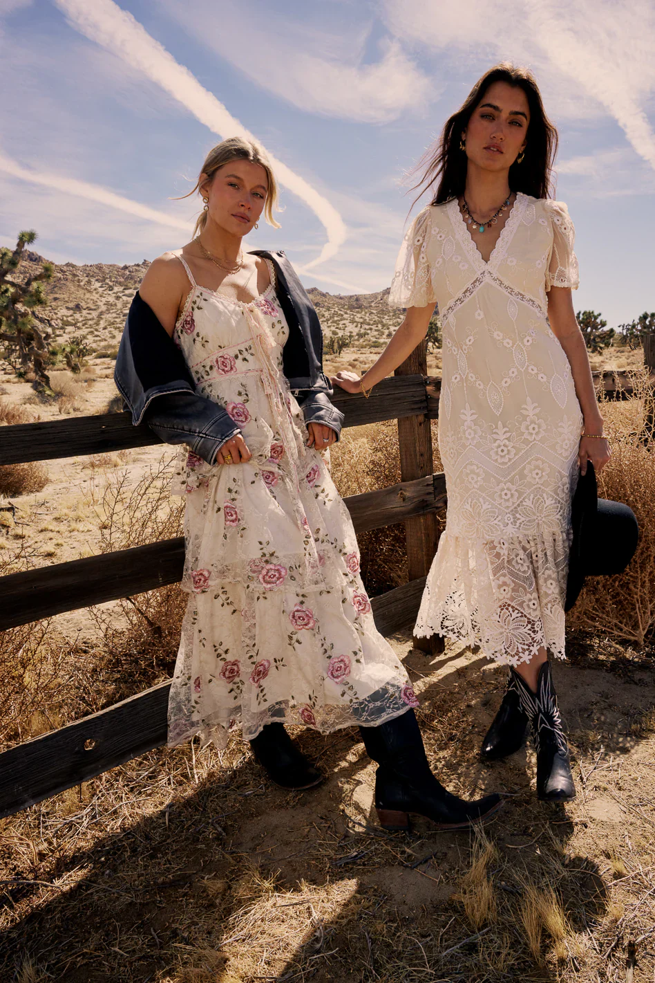 Maxene Embroidered Midi Dress