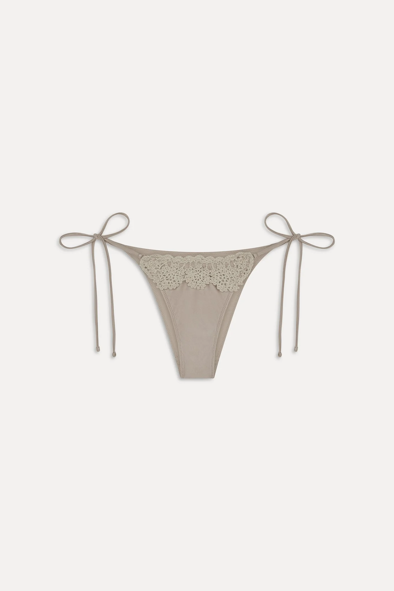 Mackenzie Satin Cheeky Bikini Bottom - Birthday Suit