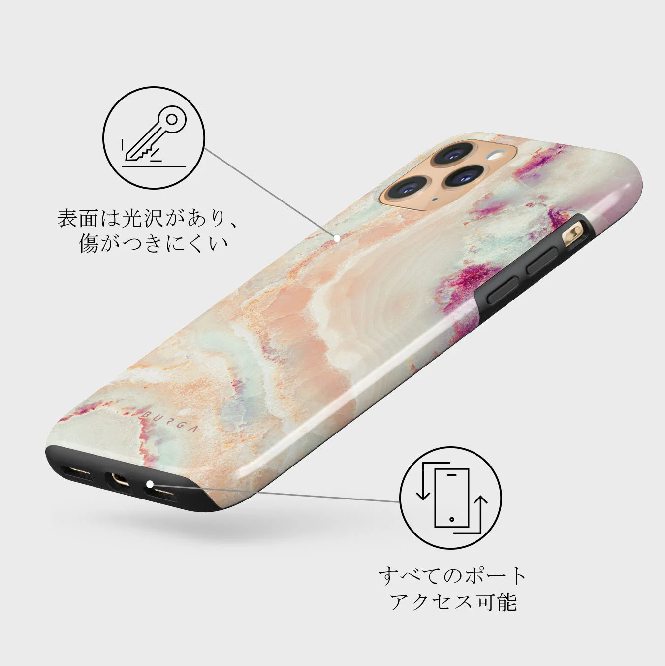 Berry Sorbet - Girly iPhone 11 Pro ケース
