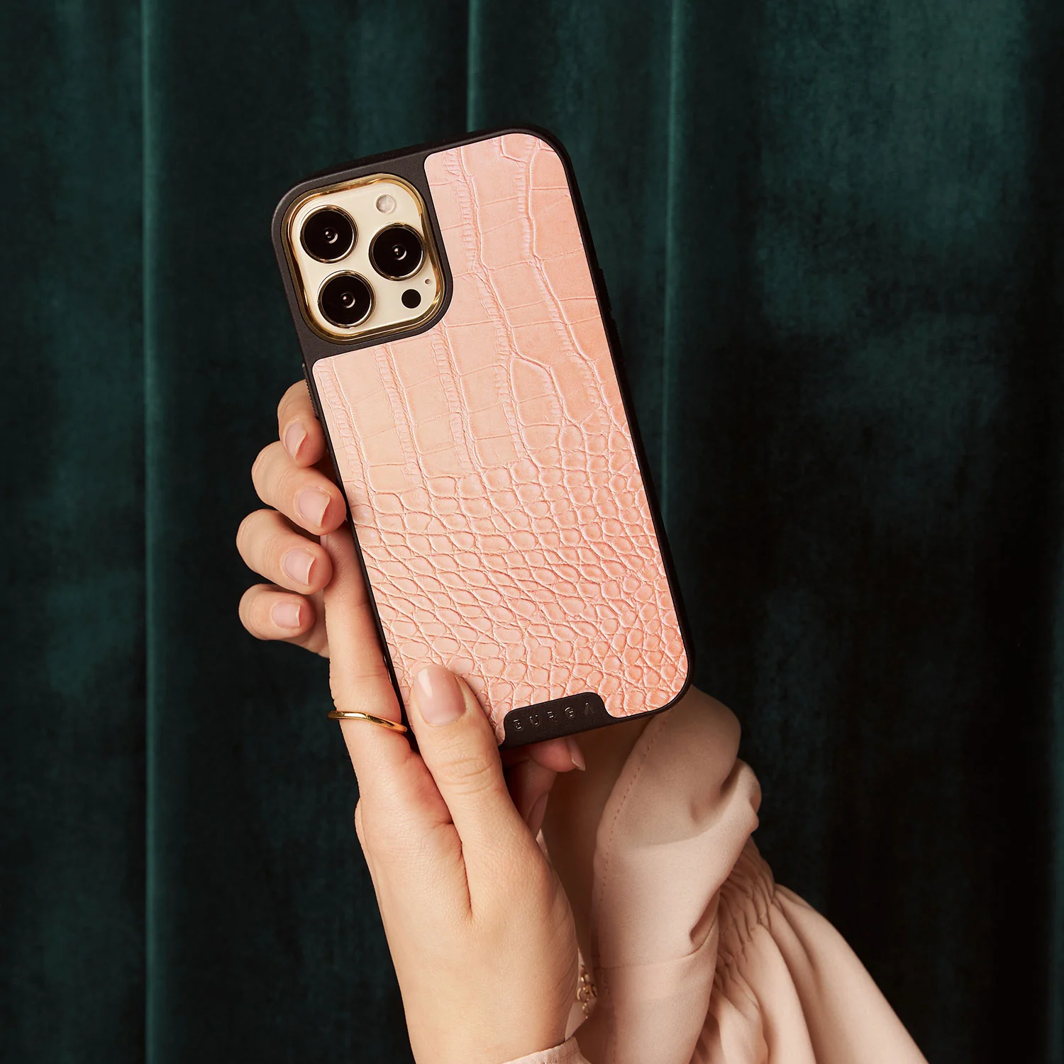 Pink Croco - iPhone 11 Pro ケース