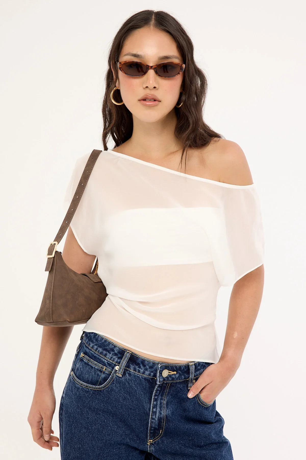 Perfect Stranger Orla Sheer Top White