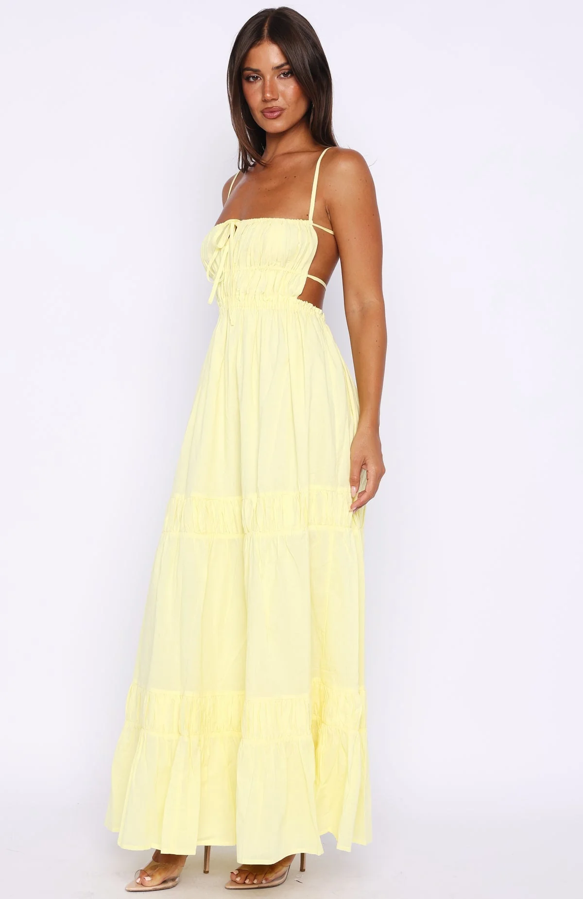 Rumour Has It Maxi Dress Lemon