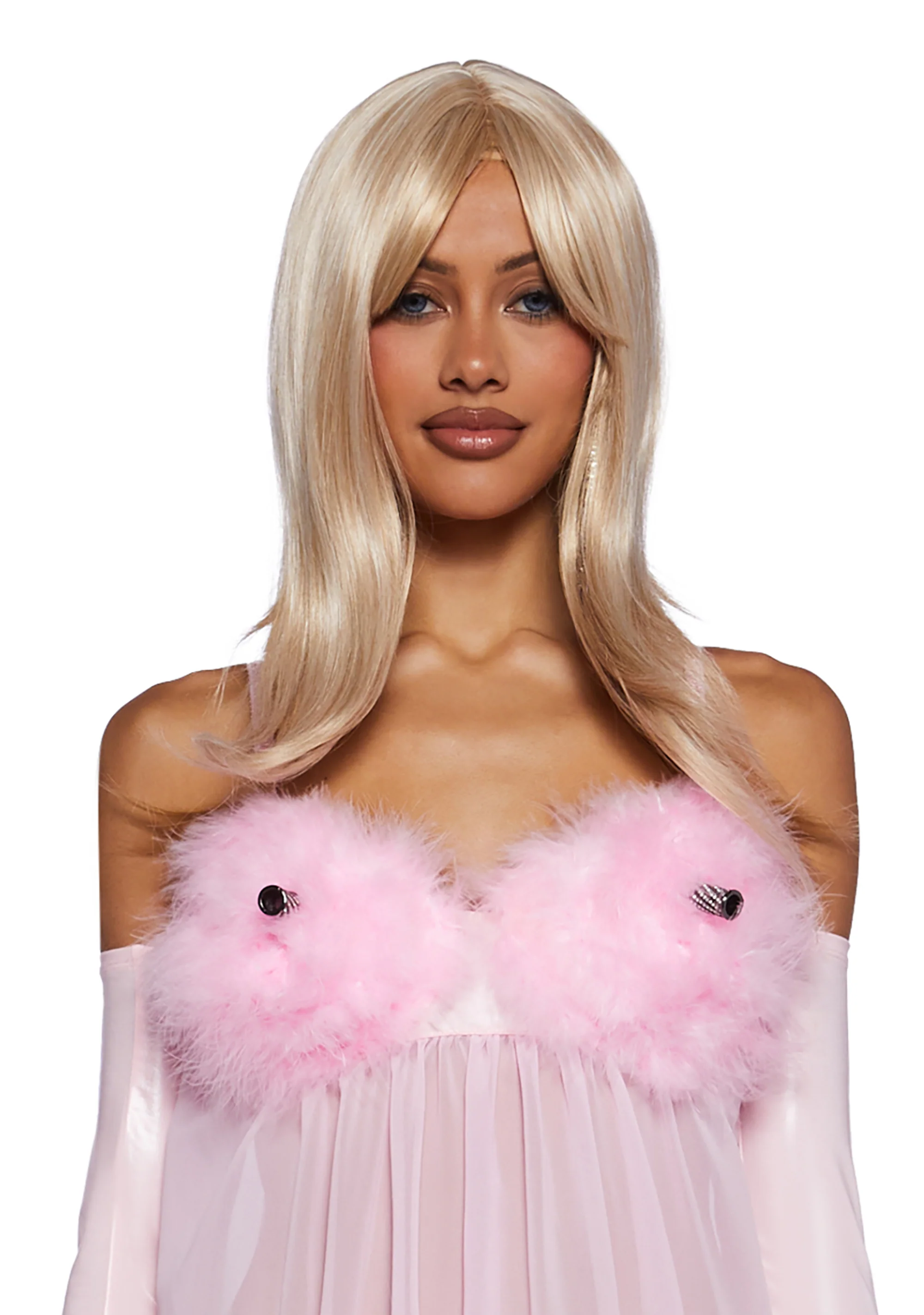 Fembot Babe Wig & Costume