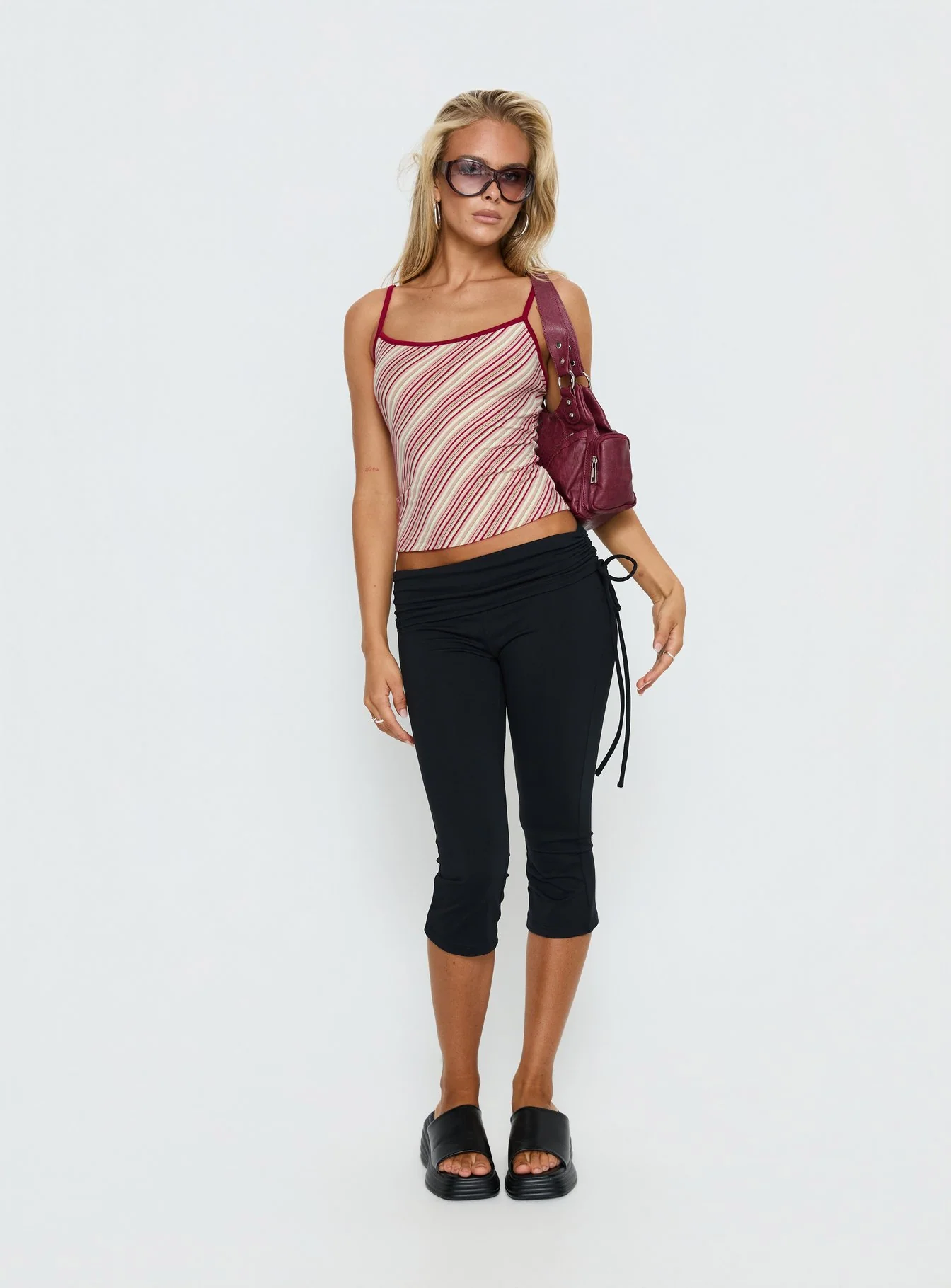 Cosmology Knit Contrast Detail Top Multi Stripe