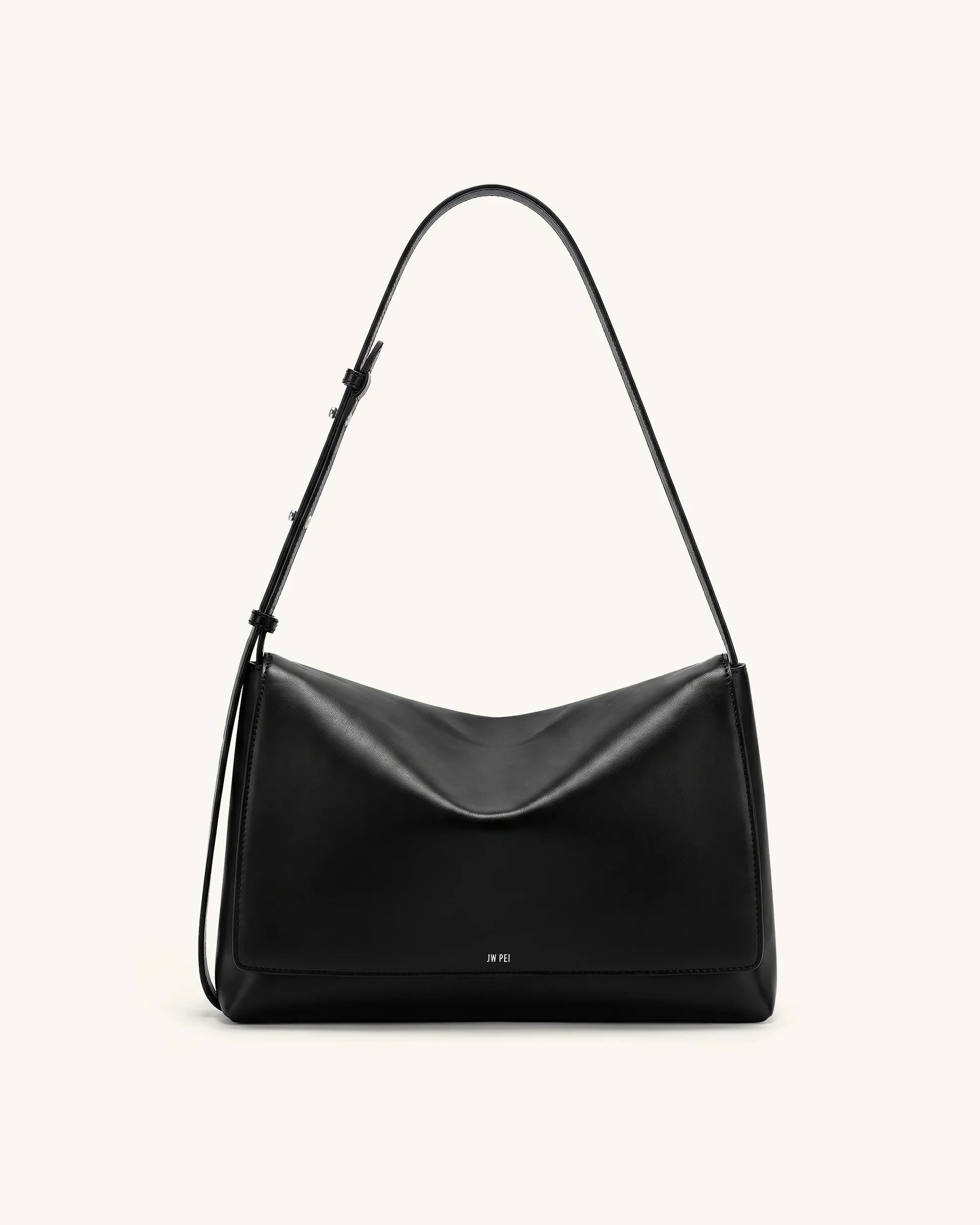 Isolde Flap Shoulder Bag - Black