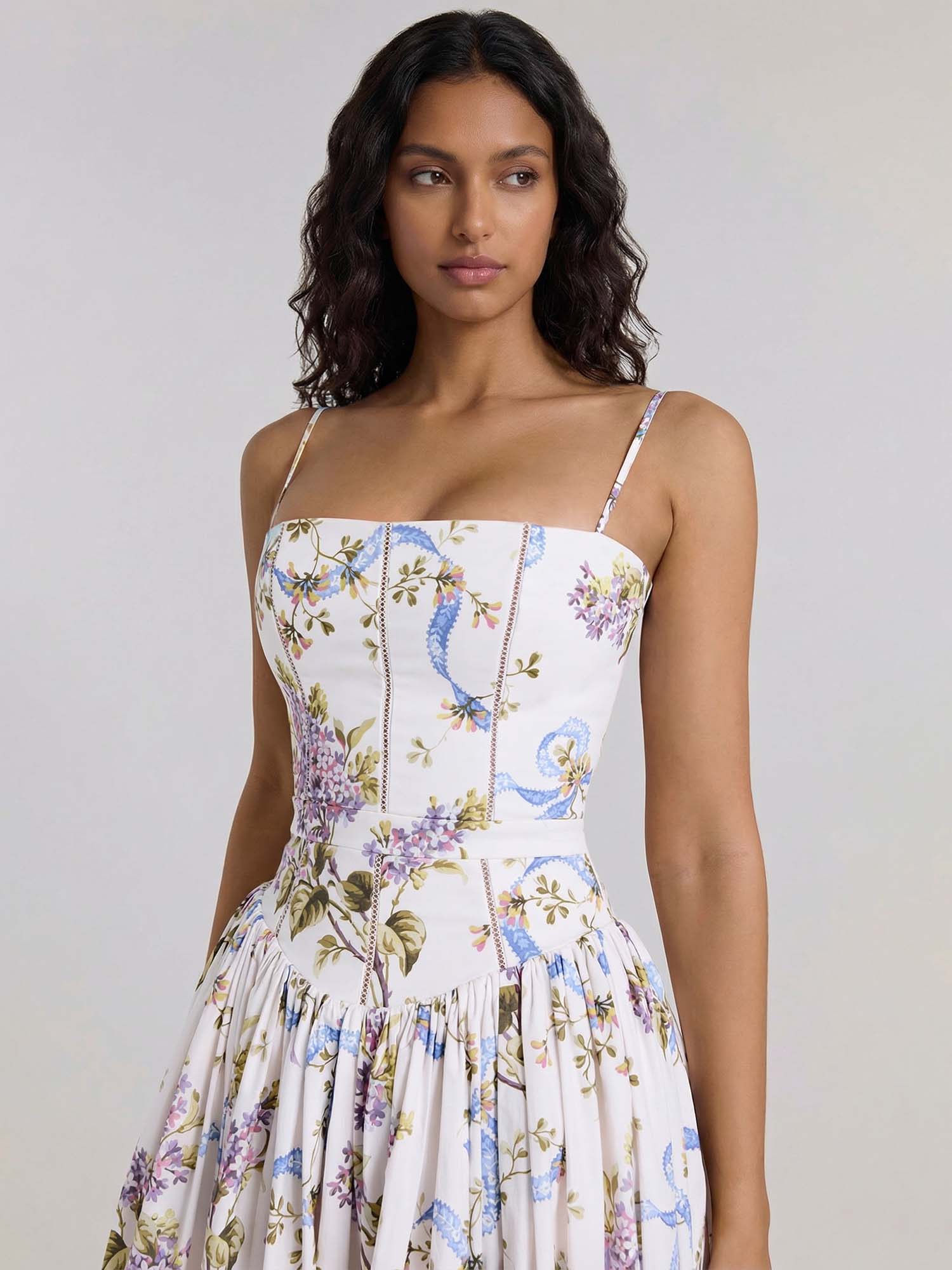 Ribboned Serenade Midi Dress