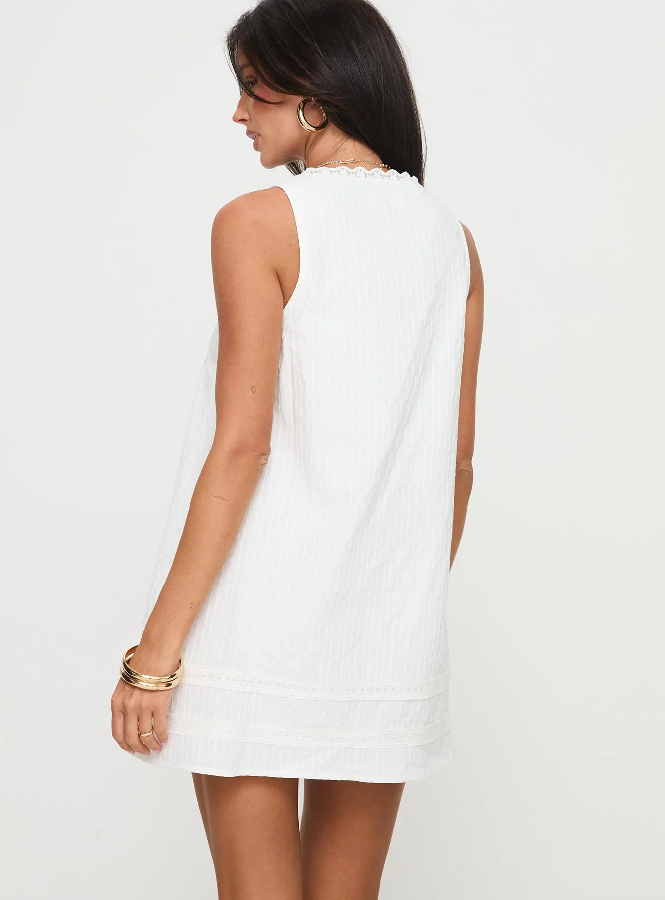 Alanah Mini Dress White - luluinthesky