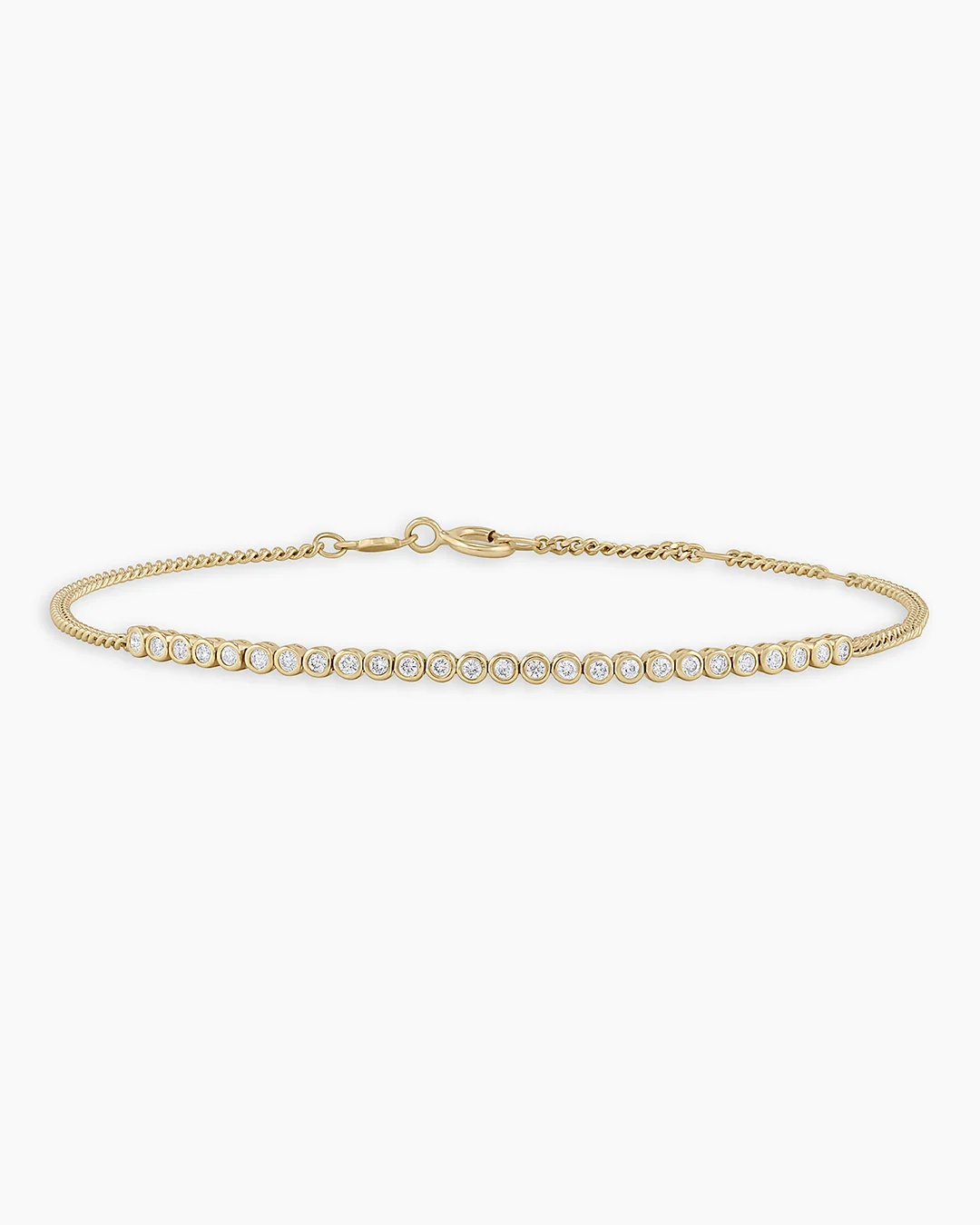 14K Classic Diamond Row Bracelet