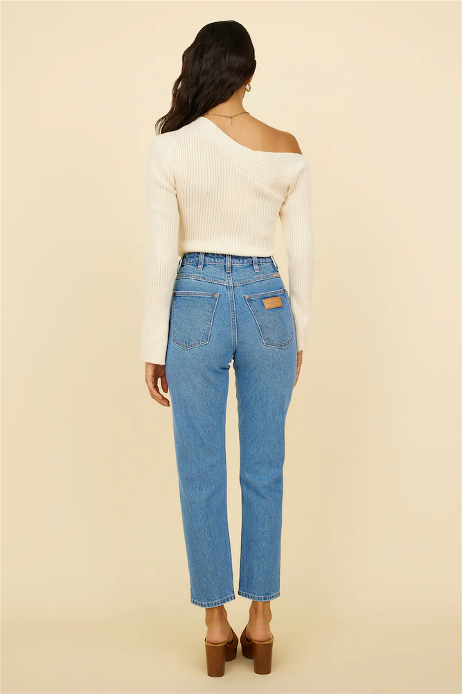 WRANGLER Drew Mom Jean Blue Revival