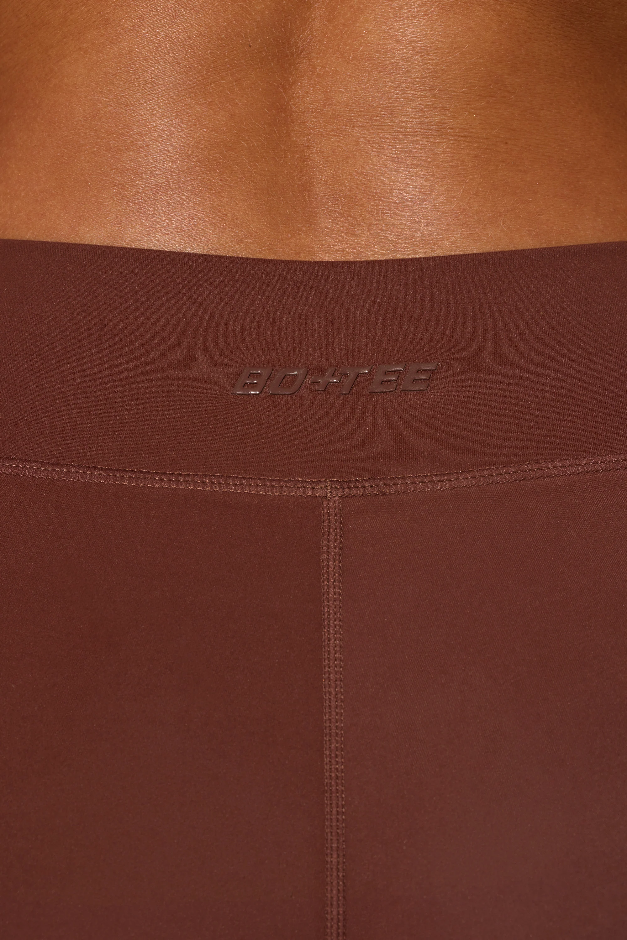 Full Length Leggings with Pockets in Brown